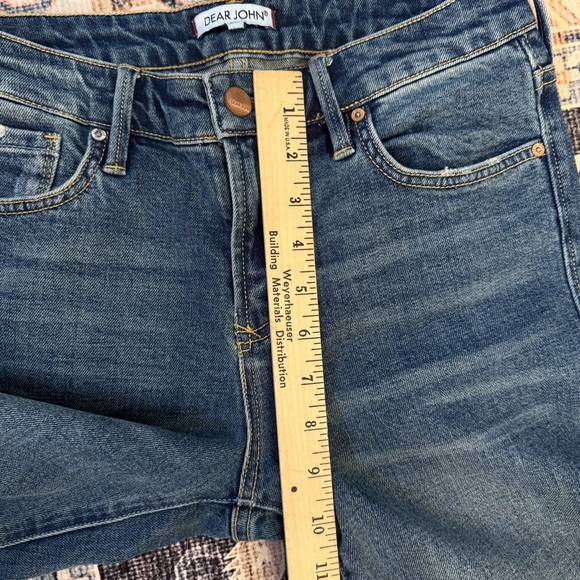 Dear John Distressed High-Waisted Bootcut Medium Wash Women’s Denim Jeans Sz 26 - Picture 13 of 15